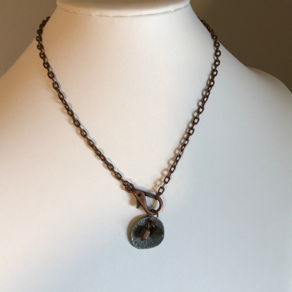 Handmade necklace with multiple charms